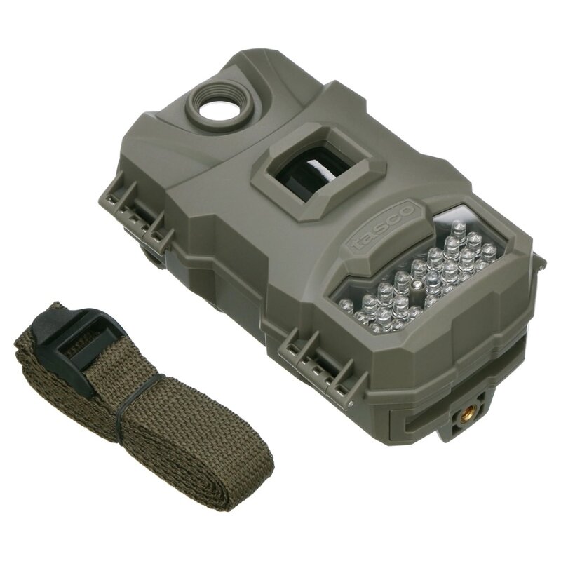 Tasco kamera Trail 12MP dengan cahaya rendah, Senter inframerah, Video 720p, Sensor gerak PIR, Tan, 119274CW