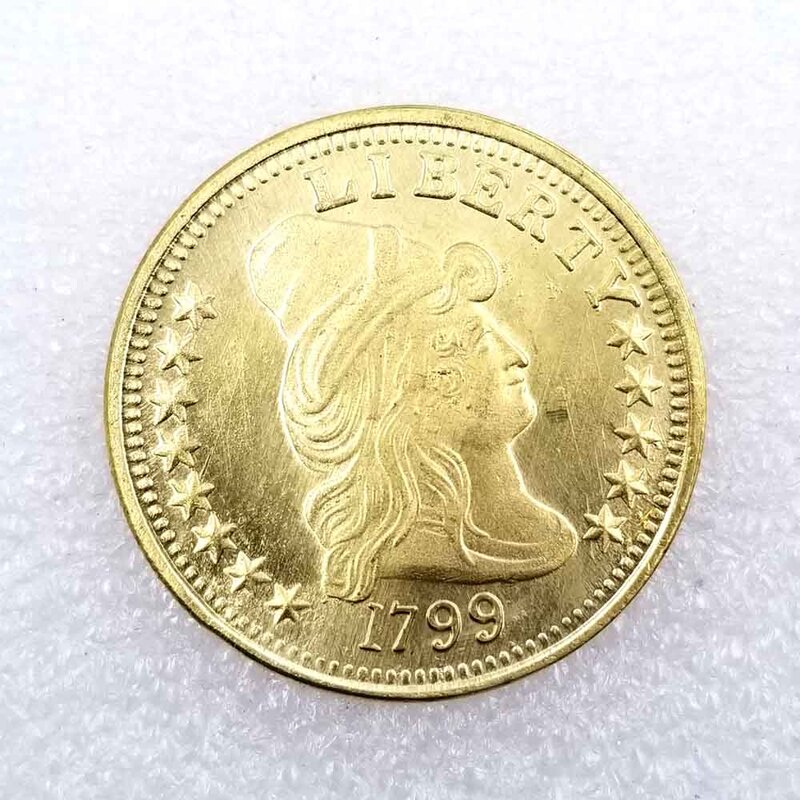 Luksusowa 1799 historyczna US Liberty zabawna para moneta/decyzja klubu nocnego/pamiątkowa kieszonkowa moneta na prezent