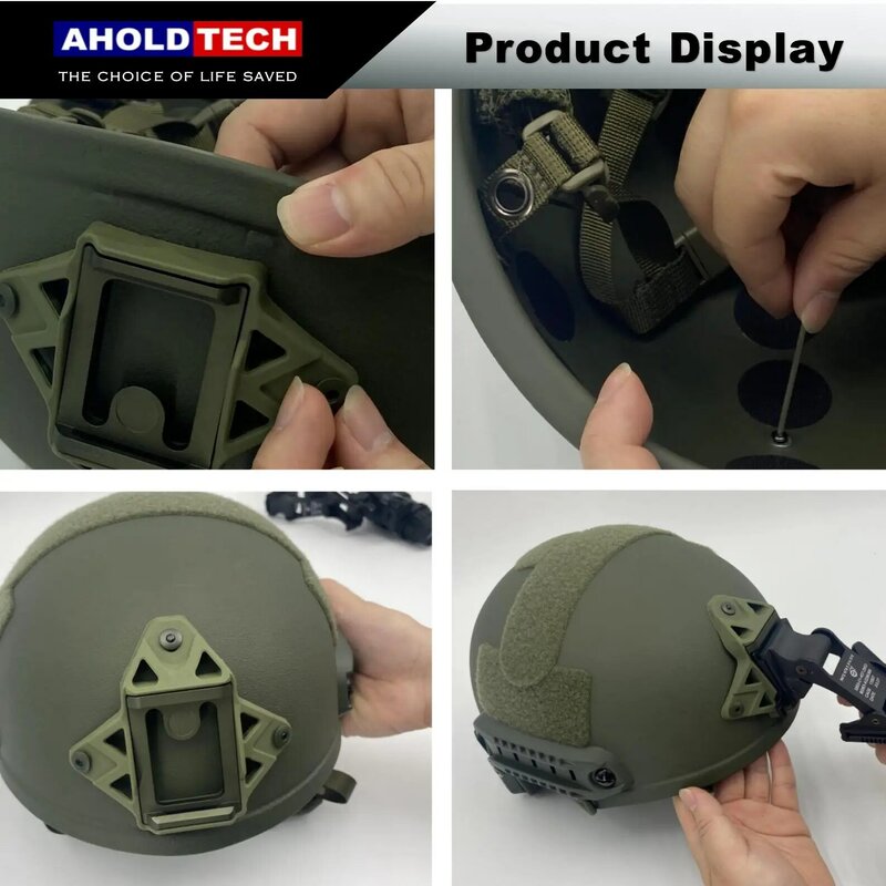 Aholdtech-cubierta de casco a prueba de balas, adaptador de montaje NVG de tres agujeros para FAST MICH Wendy, accesorios tácticos para casco, 2,0