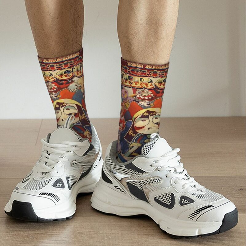 Зимние теплые мужские и женские носки в стиле хип-хоп, удивительные цифровые цирковые носки, нескользящие спортивные носки