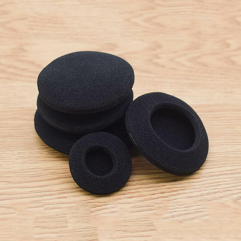 2Pcs Thickened Foam Ear Pads 3.5/4.5/5/5.5/6cm Headphone Ear Sponge Pads Replacement Headset Cushions Covers Accessory