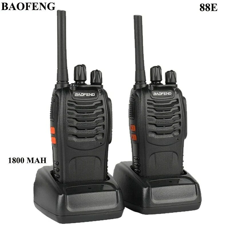 Baofeng-BF-88E pmrウォーキートーキー、ハンドヘルドインターホン、5w、446mhz、16チャンネル、長距離会話、双方向ラジオ