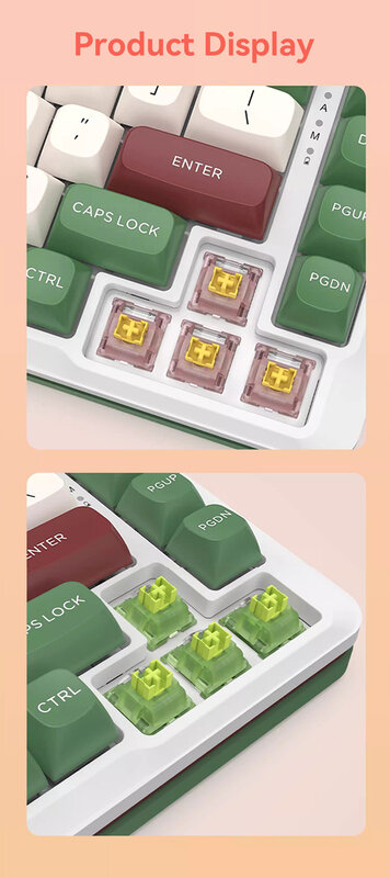 2024 neue v3 Tastatur Hot Swap DIY-Schlüsselsc halter für benutzer definierte mechanische lineare taktile 5-polige Hot Swap Pa66 Pre Lubed Pom