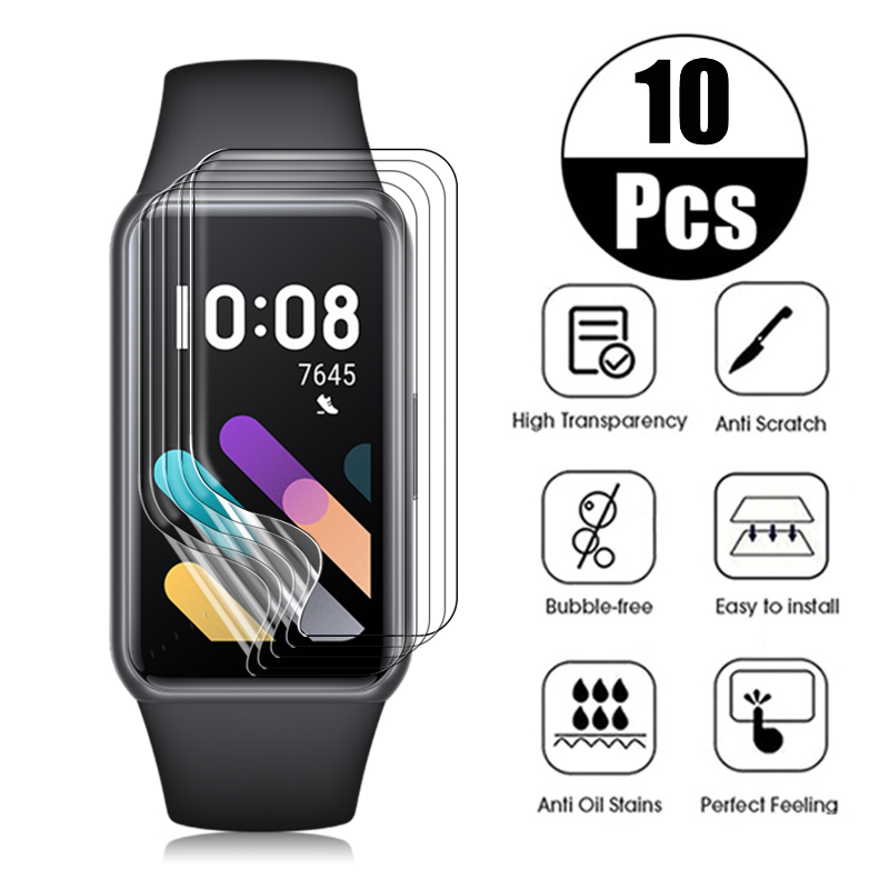 Full Screen Protectors for Huawei Honor Band 7 TPU Soft Hydrogel Film HD Clear Anti-scratch Protective Film for Honor Band 7