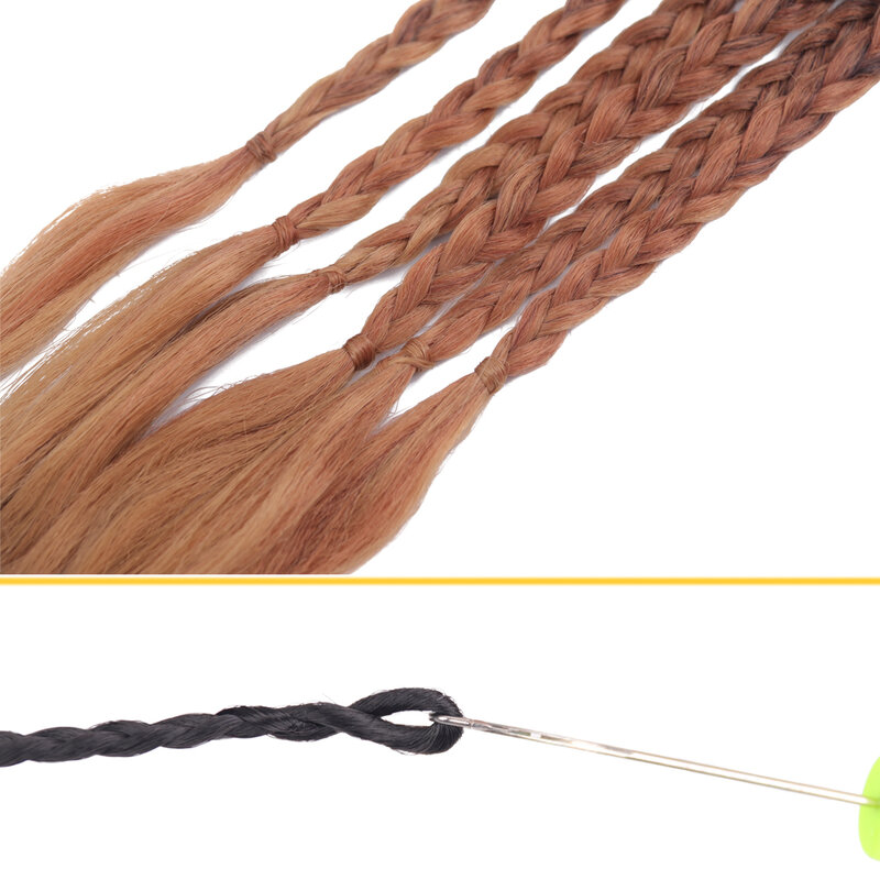 Trecce ricci francesi capelli 16 pollici sciolti ondulati intrecciati estensioni dei capelli riccioli francesi estensioni dei capelli sintetici