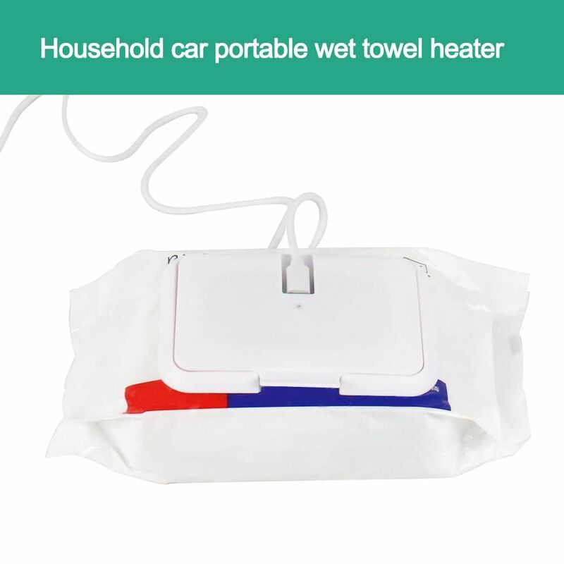 USB Portable Baby Wipes Heater Thermal Warm Wet Towel Dispenser Napkin Heating Box Cover Universal Mini Tissue Paper Warmer