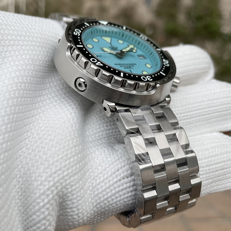 New Color SD1975 STEELDIVE Tuna Men's Classic Watch Super Luminous Ceramic Bezel 300M Waterproof 316L Case NH35 Dive Wristwatch