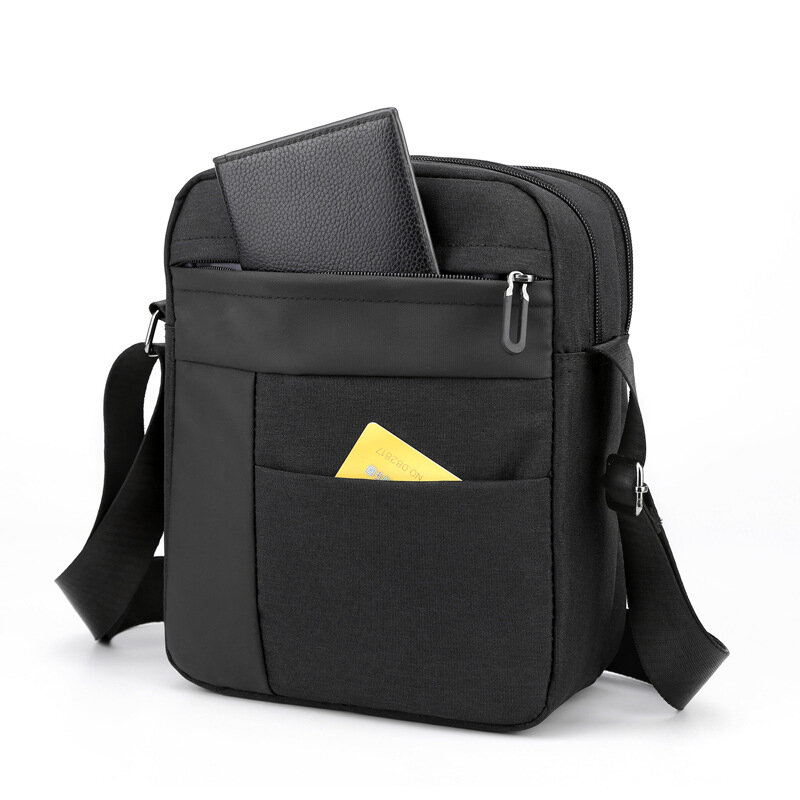 Nylonowa torba na ramię dla męskiej mody Crossbody torba na zewnątrz wodoodporny mały plecak podróży etui na telefon Messenger torby