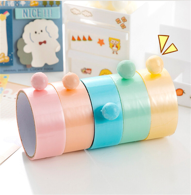 1pcs Sticky Ball Rolling Tape Relaxing DIY Making Colored Ball Tapes For Children Adult Home Accessories Crafting Tape Supplies