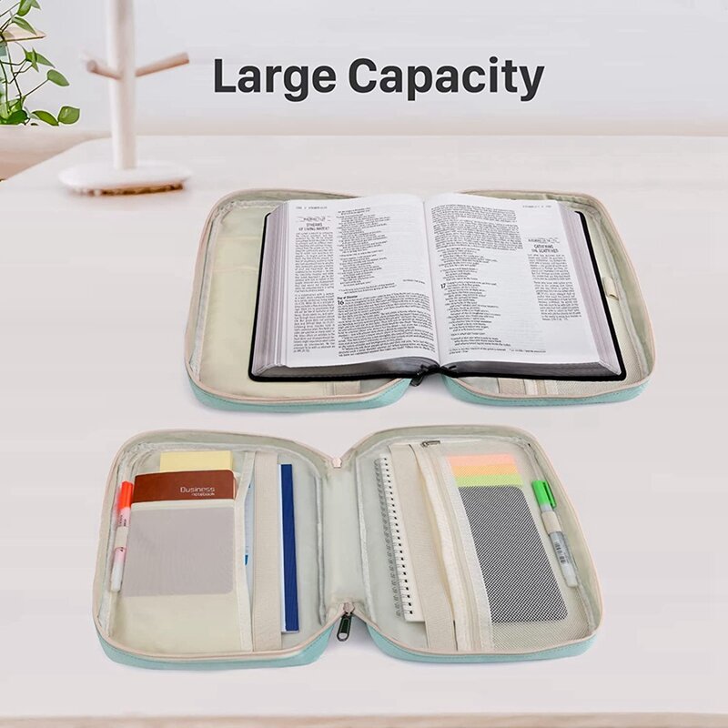 Saco impermeável do armazenamento da Bíblia para crianças, suporte da leitura do livro, bolsa do computador da tabuleta