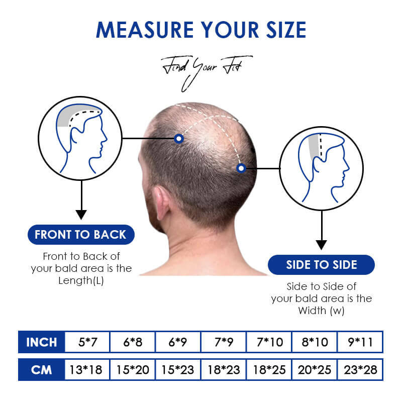 Toupee Mono Male Wig Men Wig Human Hair 130% Density Durable Male Hair Prosthesis Toupee Men 6" Hair Replacement System For Men