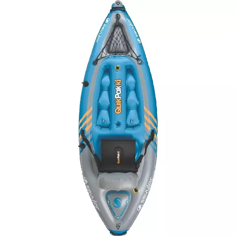 Ylor-Kayak gonflable Quickpak K1 pour 1 personne, pliable en SR avec configuration de 5 minutes, construction en PVC de calibre 21; PU à la main