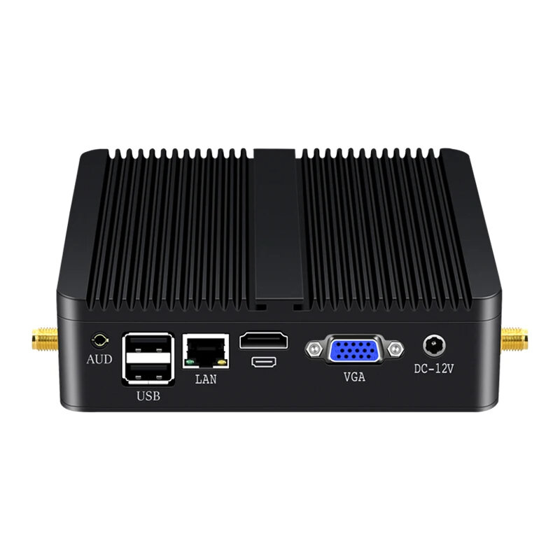 Helorpc Mini PC industriale con supporto Inter core I7-4500U/I3-5005U/I5-5200U Windows10 Linux Pfense Firewall Computer senza ventola