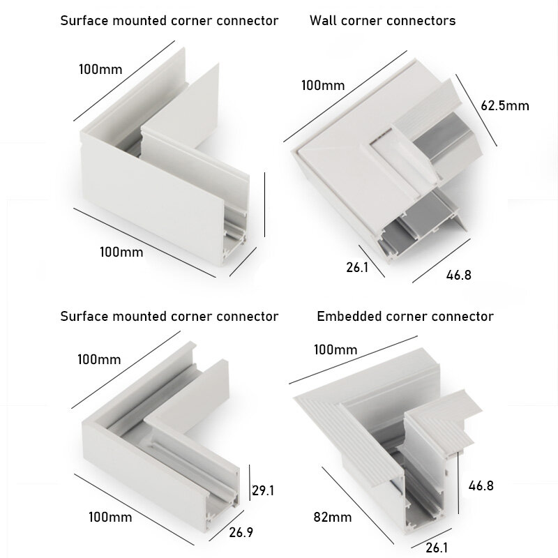 Moderne Led Magnetische Track Licht Systeem Livingroom White Dc 48V Inbouw Downlight Spotlights Zonder Hoofdlicht Verlichting Serie