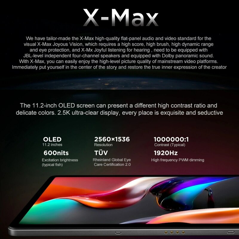 Lenovo XiaoXin Pad Pro 2022แท็บเล็ต WiFi 11.2นิ้ว8GB 128GB Android 12 Qualcomm Snapdragon 870 Octa core