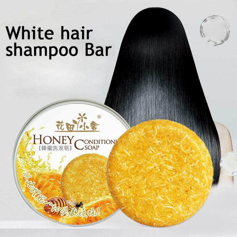 Shampoo per capelli Bar Honey Solid Shampoo Bar Shampoo anticaduta per capelli nutre riparazioni di crescita Shampoo per la pulizia sapone Y2R5