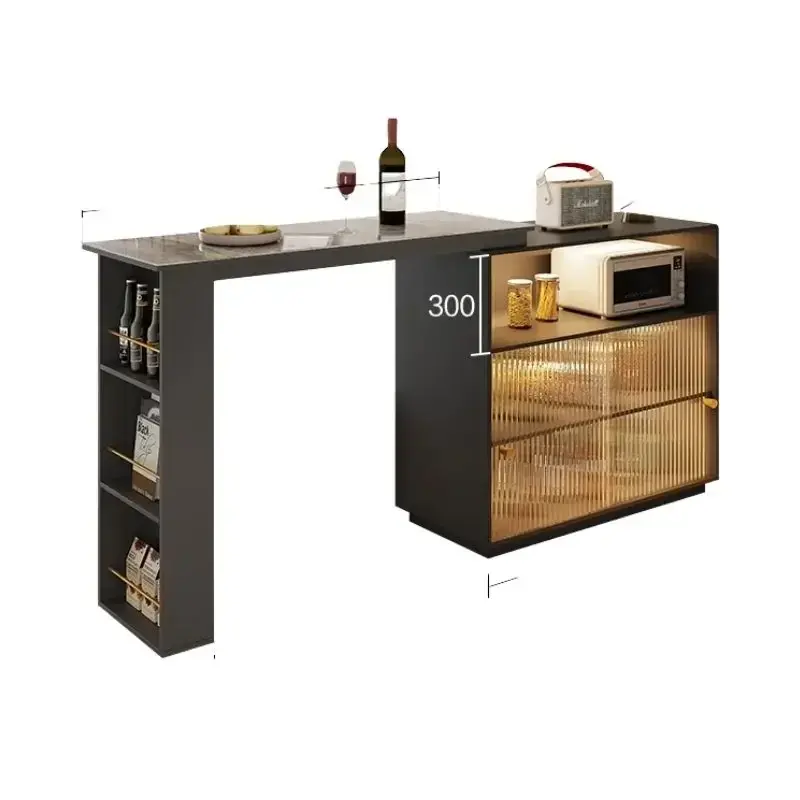 Выдвижные барные столы для кофе, столовая, Коктейльные Современные длинные барные столы, высокие кухонные столы, домашняя мебель YY50BT