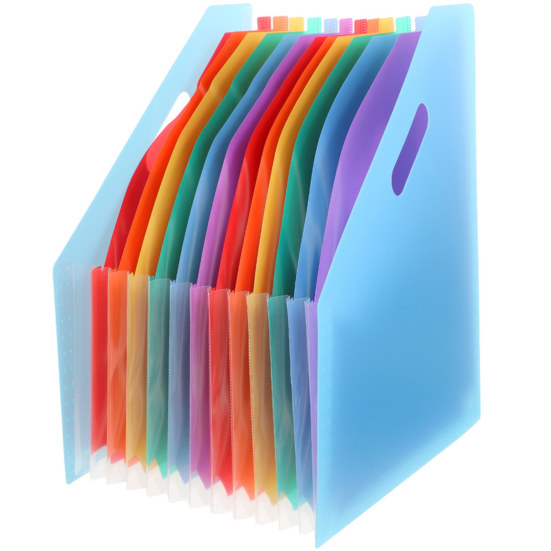 Folder akordian A4 sesuai Folder perlengkapan kantor Folder penyimpanan Organ pelangi penyimpanan Folder File Expander untuk kantor