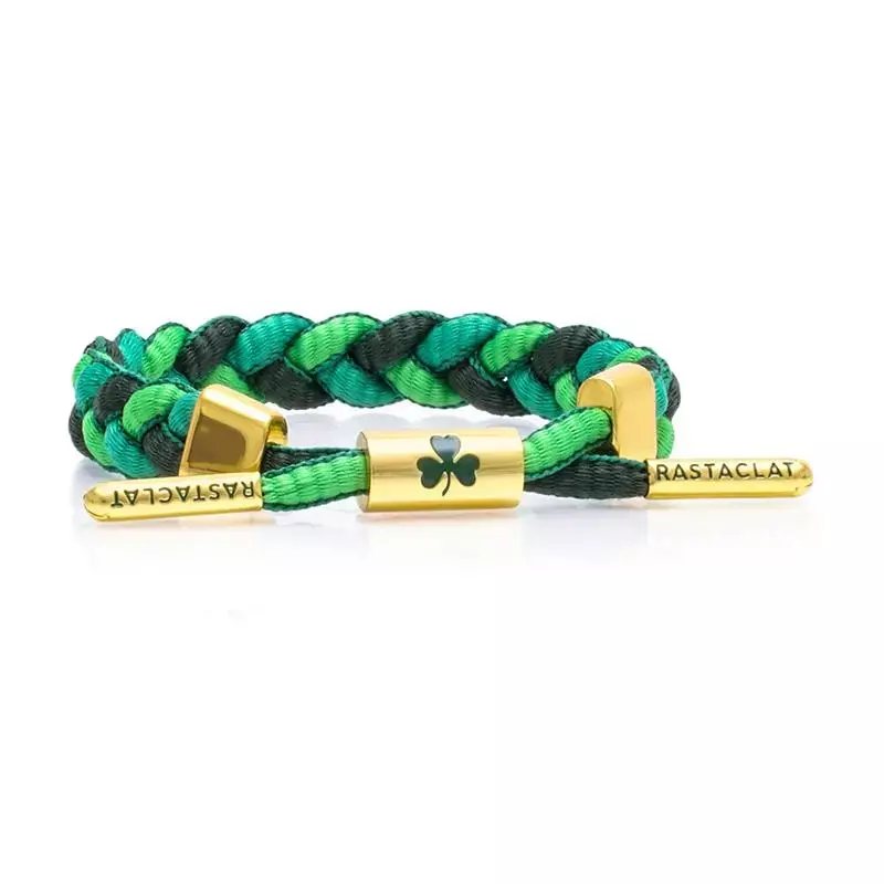 Bracelet porte-bonheur trèfle à quatre feuilles pour hommes et femmes, bracelet de couple, édition limitée irlandaise, tendance