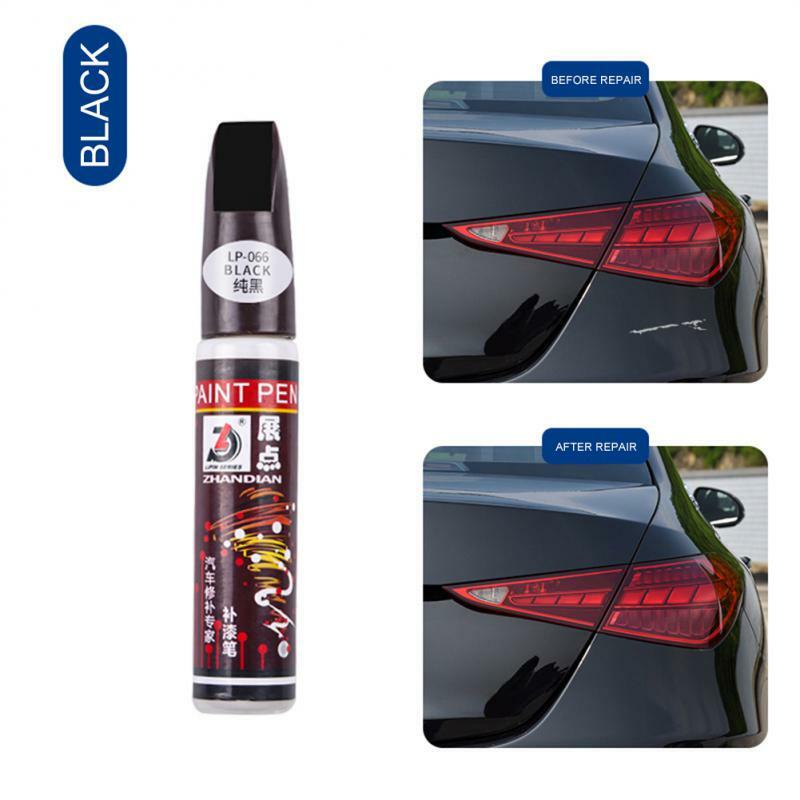 Car Paint Scratches Repair Pen Brush Waterproof Paint Marker Pen Car Tyre Tread Care Automotive Maintain Black/White/Red/Silver