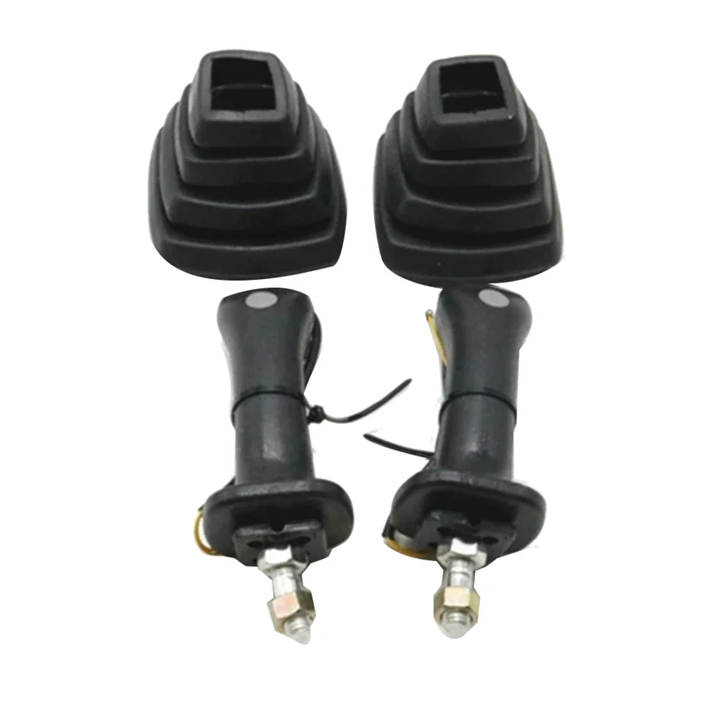 1Set L+R Excavator Joystick Assy Gears Handle with Dust Cover for Rexroth Yuchai LOVOL Longgong-Revo 55/60/65/75-8/80