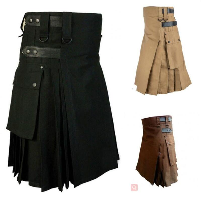 伝統的なペットのキロスカート,無地の中世のプリーツスカート,ポケット付き,レトロなハロウィーンのチェック柄,S-5XL