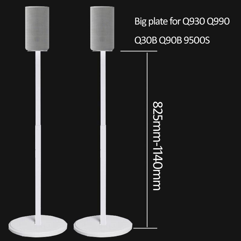 (1 pasang = 2 buah) putih SF10L 82.5cm-114cm Q930 9500 990C Q990 Q30B Q90B dasar bulat menyesuaikan suara surround speaker tampilan lantai berdiri
