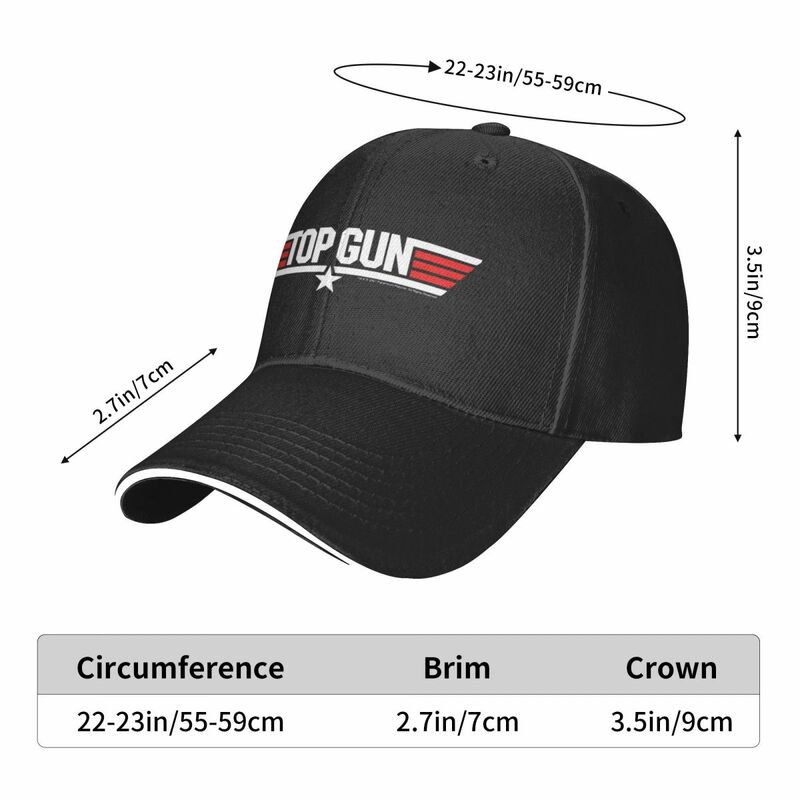 Top Gun czapka z daszkiem Mavericks Film Kpop Rock regulowany czapka typu Trucker lato casualowy wzór Unisex-nastoletni czapka typu Snapback