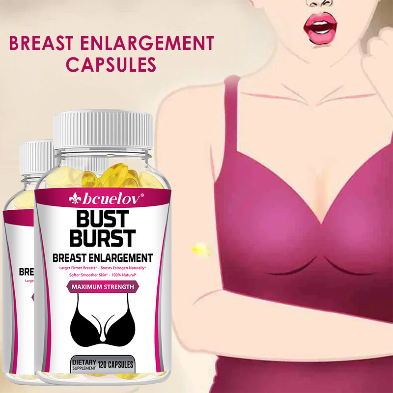 100% Natural Breast Enlargement Capsules for Women, Firming Breasts, Contains Pueraria Mirifica Extract 1000mg