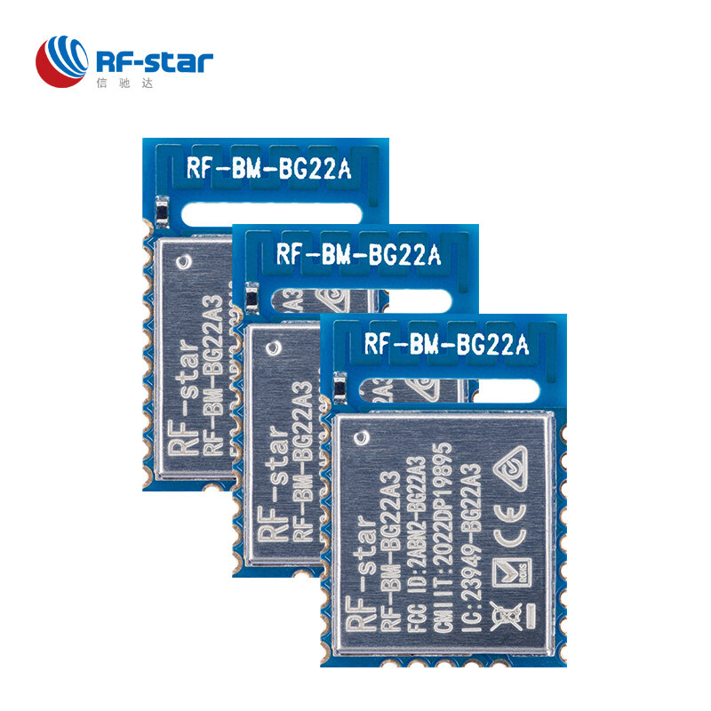 3 piezas EFR32BG22 6 dBm BLE5.2 Módulo de malla de baja energía dirección Finding AoA AoD EFR32 Serial BG22 RF-BM-BG22A3