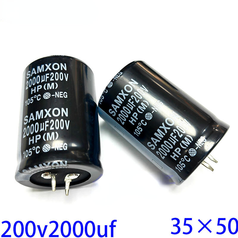 Genuine Taiwan Sanxon Capacitor Eletrolítico de Alumínio, Novo, 200V, 2000UF, 35 × 50mm, 1Pc