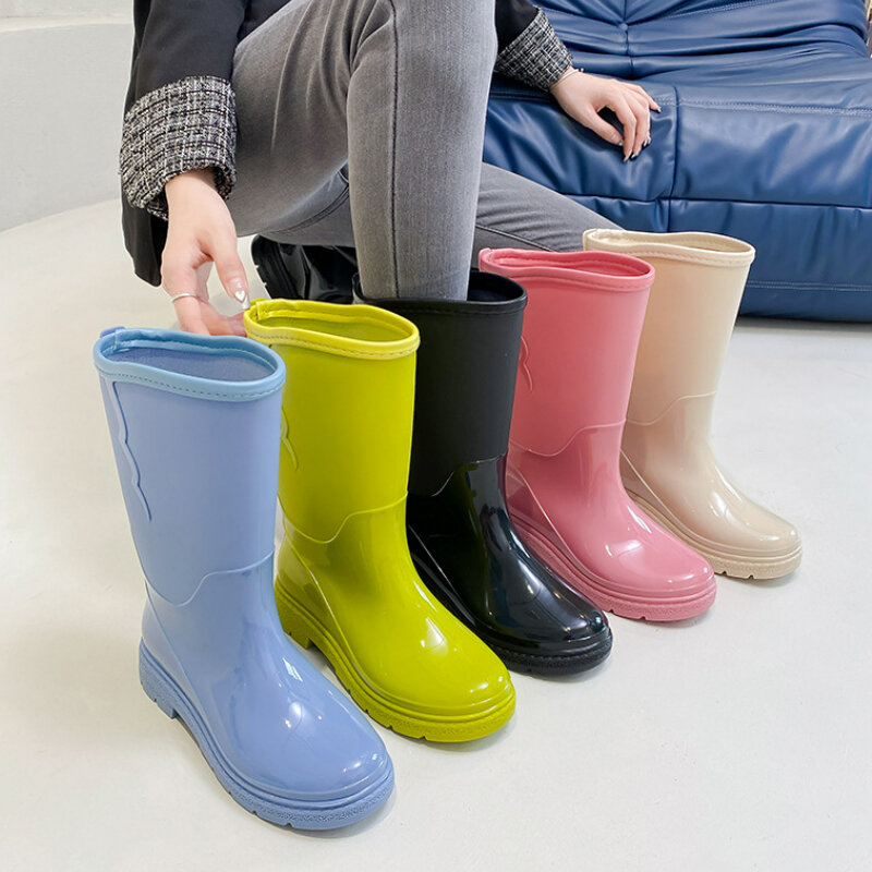 Water Boots for Woman Rain Shoes Fashion Galoshes Women Waterproof Rubber Boots Fishing Working Shoe Footwear Botas Para Lluvia