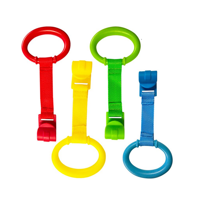 1-4pcs Pull Ring For Playpen Baby Crib Hooks General Use Hooks Babies Toys Pendants Bed Rings Hooks Hanging Ring Help Baby Stand