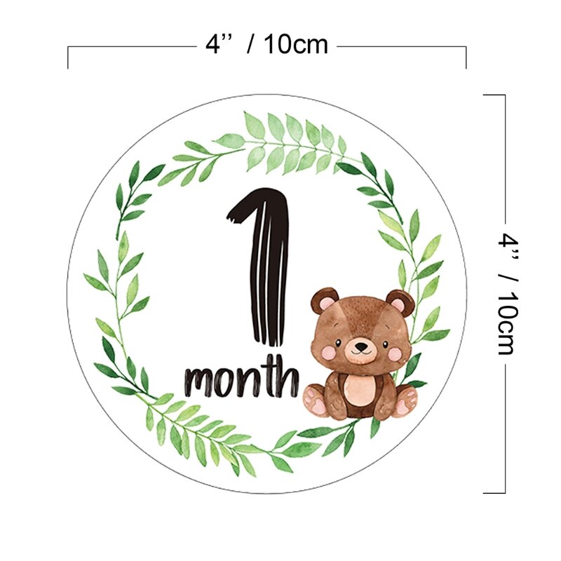 Baby Monthly Recording Stickers Photography Props Baby Memorial Month Stickers