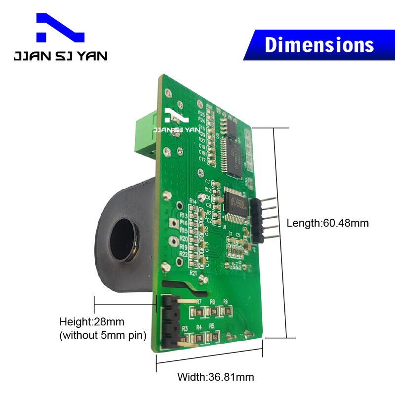 JSY-MK-194T Bidirectional Energy Meter Supports Single Mutual Inductance Energy OEM Power Monitor Miniature Digital voltmeter