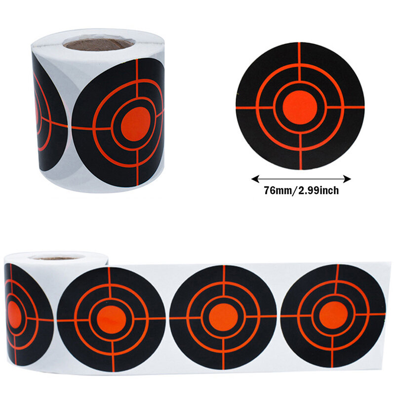 100/200pcs/Roll Shooting Target Adhesive Shoot Targets Splatter Reactive Stickers For Archery Bow Hunting Shooting  Training