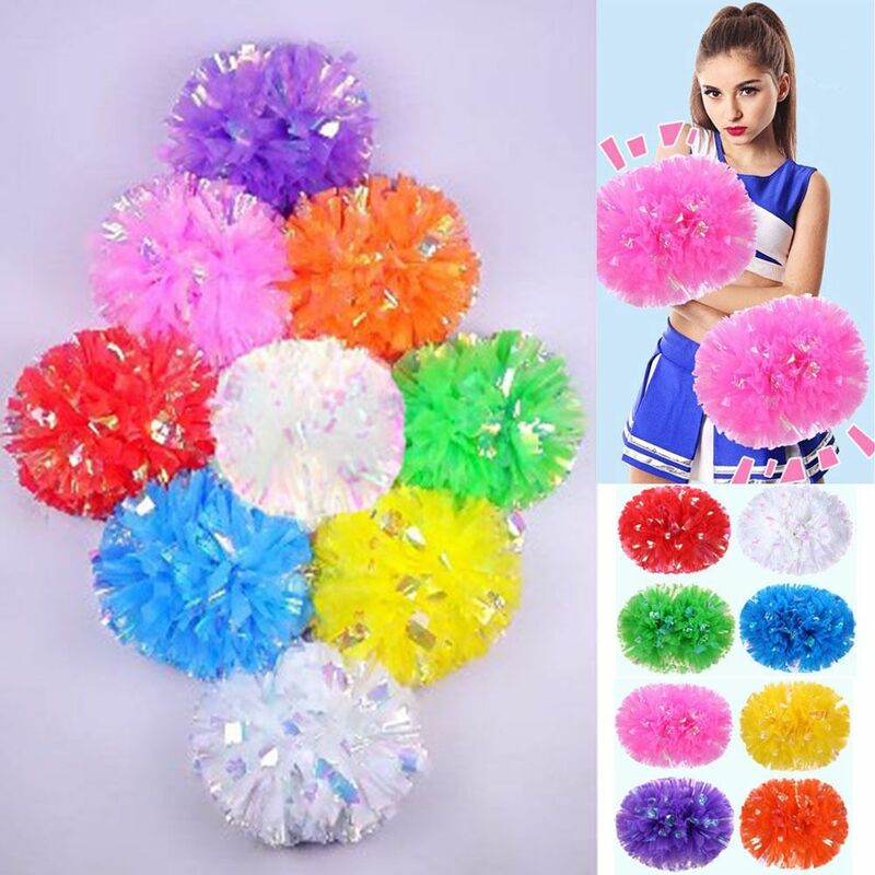 25cm Spiel Pompons hochwertige 9 Farben Blumen ball Cheerleading Jubel Sport Cheerleading