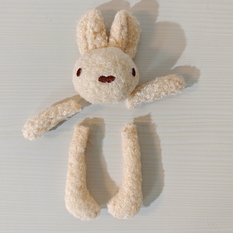 1 セットクマ/ウサギの頭/手足形状アップリケ DIY ヘアクリップキーホルダーグローブ服縫製材料キーホルダーパッチ