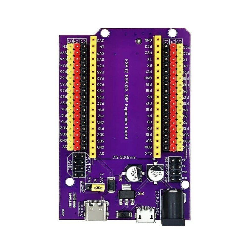 H4GA ESP32 38P Development Board with TypeC CP2102 Support WiFi+Bluetooth Dual-Core and 38-Pin Expansion Board