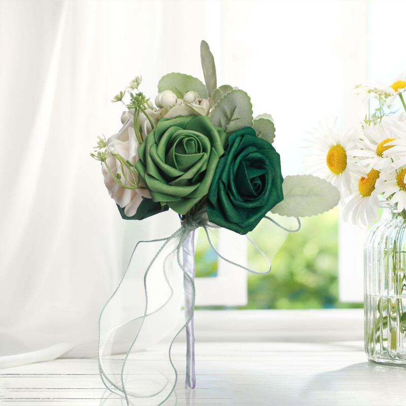 Bouquet de Fleurs Artificielles avec Charnière, Style Rustique, Élégant, pour Mariage, Cérémonie PréChristophe, pour Patients, la ixde Léon, pour Mariée