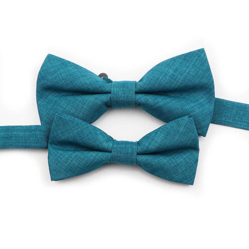 Conjunto Corlorful Bowtie de algodão masculino, gravata borboleta clássica, borboleta fofa, azul, vermelho, cáqui, festa, casamento, acessórios infantis, pai-filho