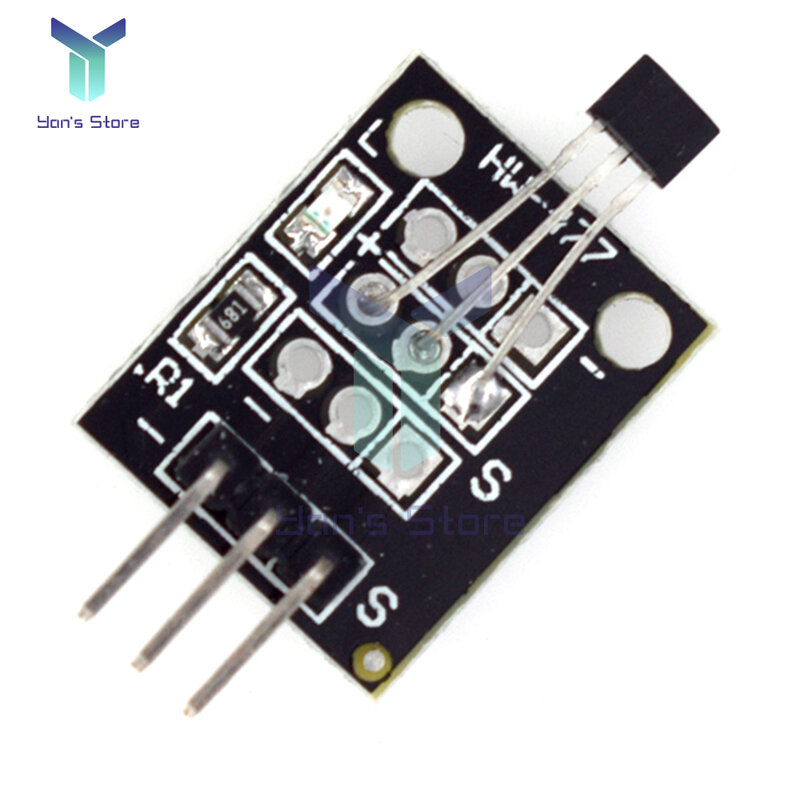 1/10 buah KY-003 Hall modul Sensor magnetik untuk mobil pintar Arduino AVR kit pemula DIY