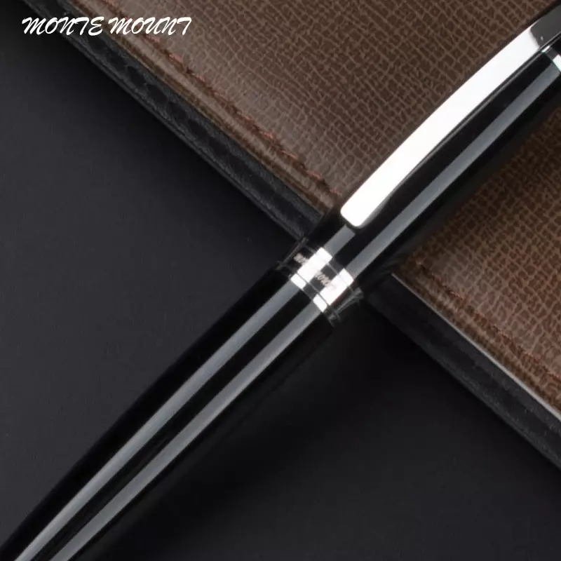 High quality  Black hat Signature Business office Medium Nib Ballpoint pen /Rollerball/Luxury pen