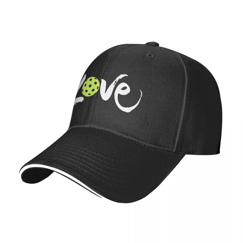 Neue Pickle ball Liebe (weißer Schriftzug) Baseball Cap Trucker Hüte neu in Hut Strand tasche Kappen für Männer Frauen