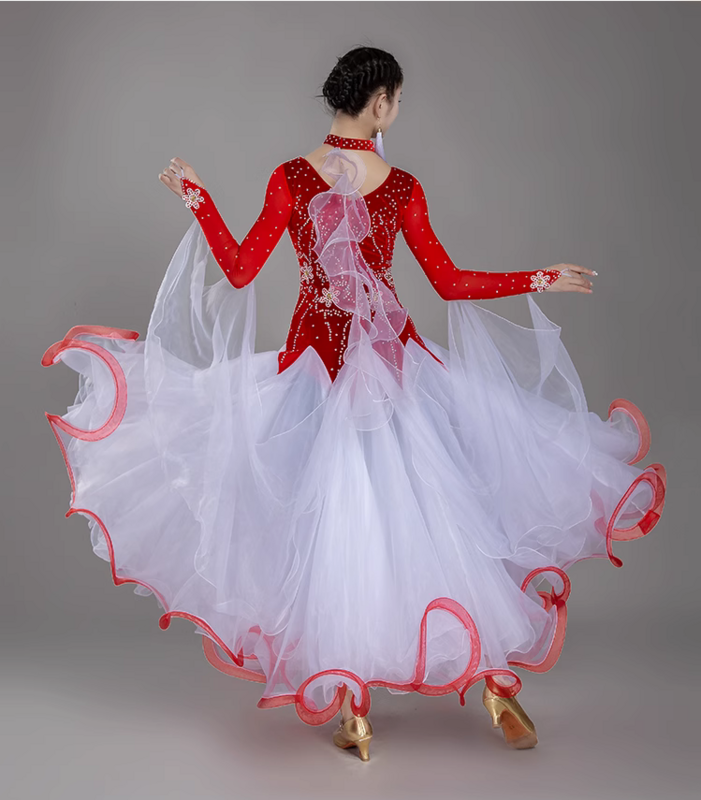Moderne Tanz Grand Display Wettbewerb Kleid nationalen Standard Tanz Performance Kleidung