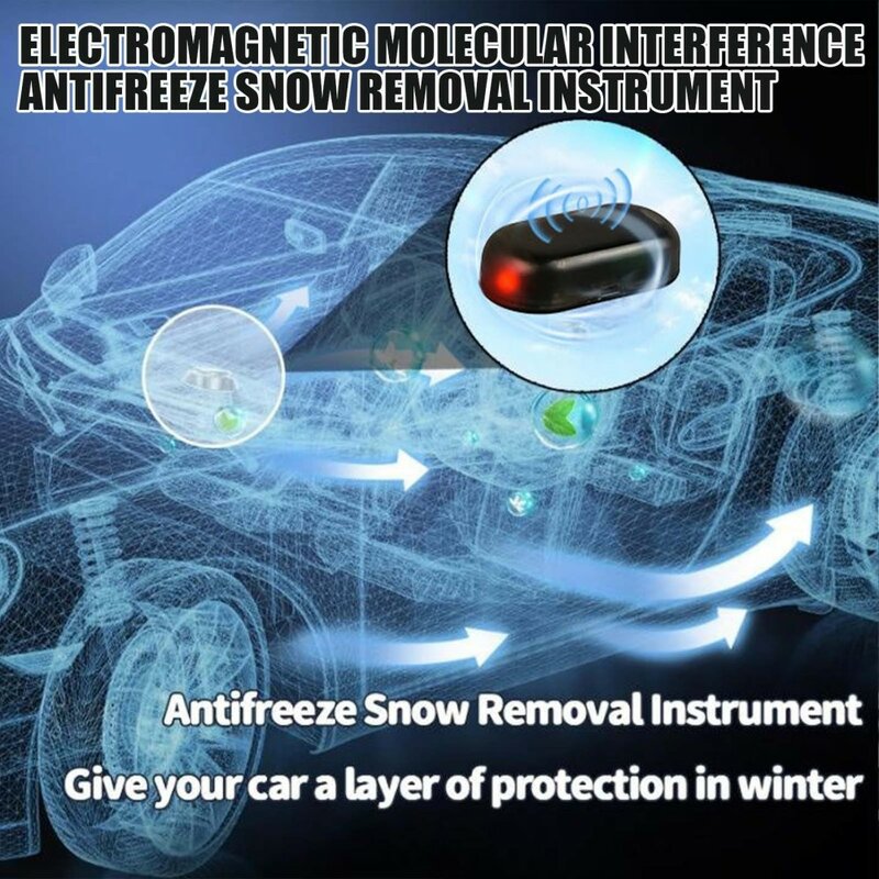 Instrumento de eliminación de nieve anticongelante, interferencia Molecular electromagnética, vidrio de ventana, instrumento antihielo para deshielo de microondas