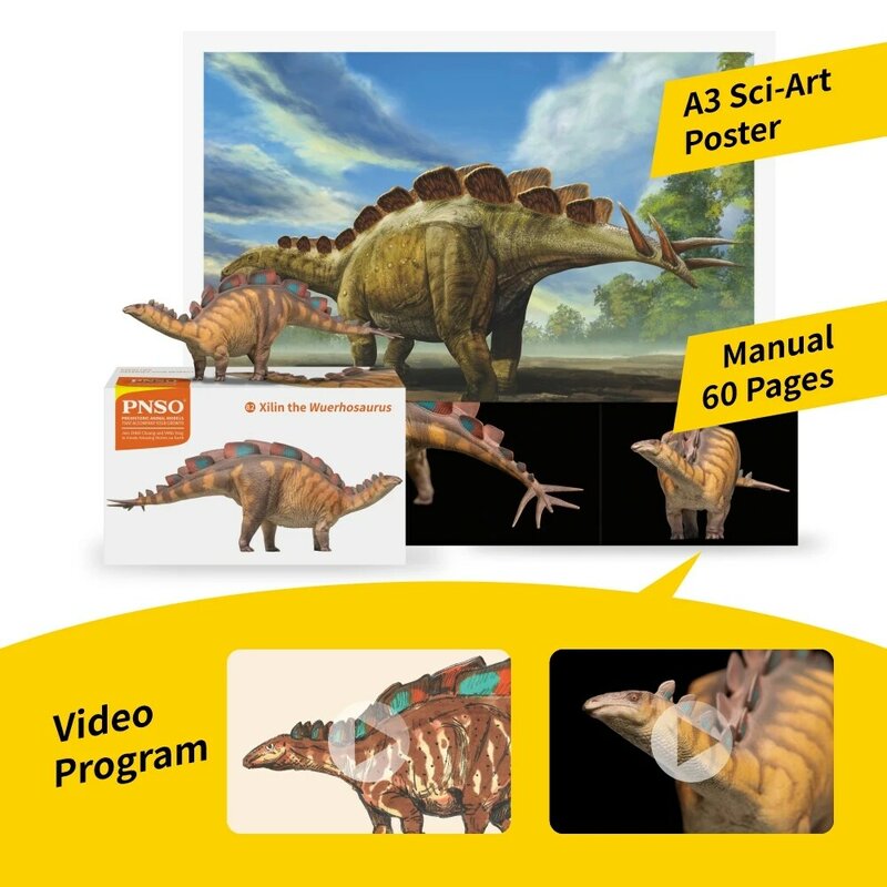 PNSO Prehistoric Dinosaur Models:82 Xilin The wuerhosaurus