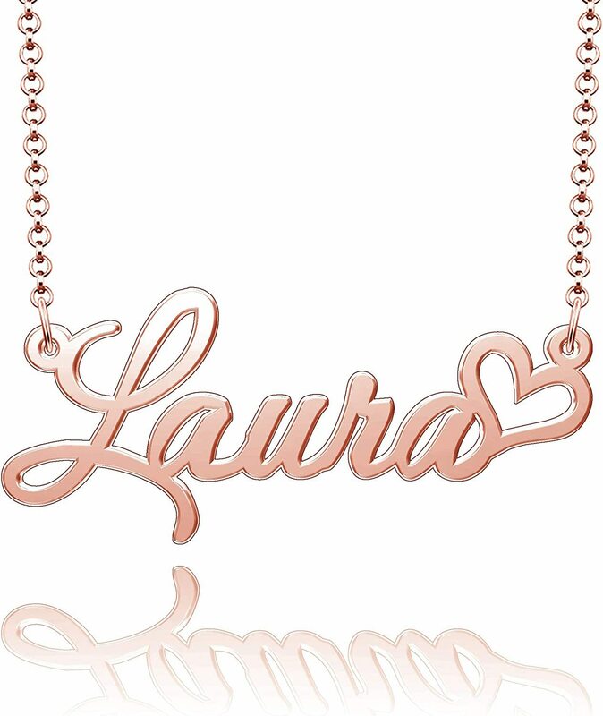 Kalung nama kustom baru kalung huruf personalisasi untuk wanita dan anak hadiah perhiasan indah