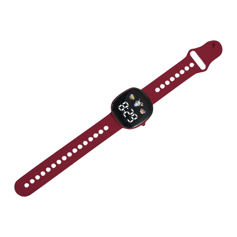 Jam tangan anak 2024, cocok untuk siswa luar ruangan jam tangan elektronik layar tampilan waktu bulan jam tangan Digital perempuan