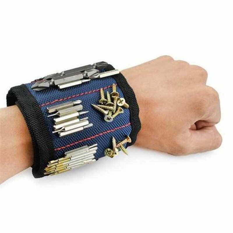 Three Row Magnetic Magnetic Wristband Kit Built-In 2Pcs Super Powerful Magnets Strong Magnets For Holding